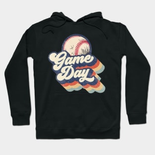 Retro Baseball Game Day Mother's Day Hoodie